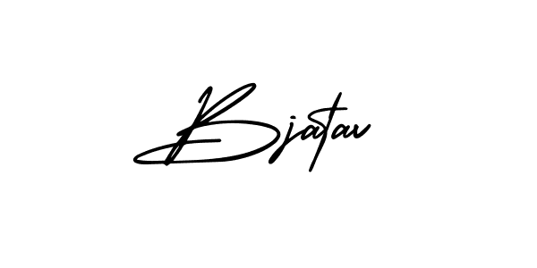 Make a beautiful signature design for name Bjatav. With this signature (AmerikaSignatureDemo-Regular) style, you can create a handwritten signature for free. Bjatav signature style 3 images and pictures png