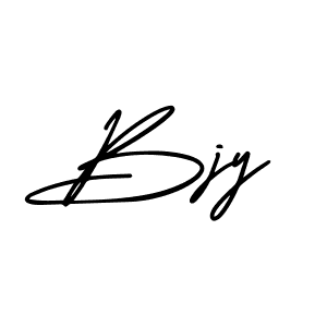 Make a beautiful signature design for name Bjy. Use this online signature maker to create a handwritten signature for free. Bjy signature style 3 images and pictures png