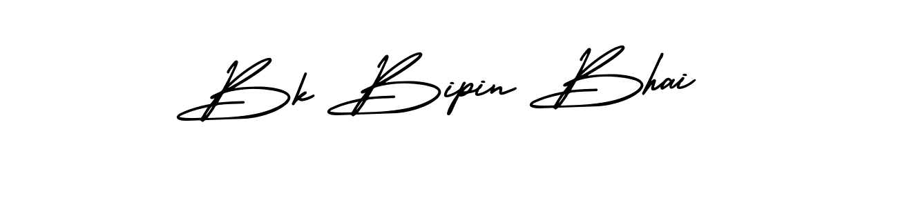 Make a beautiful signature design for name Bk Bipin Bhai. With this signature (AmerikaSignatureDemo-Regular) style, you can create a handwritten signature for free. Bk Bipin Bhai signature style 3 images and pictures png