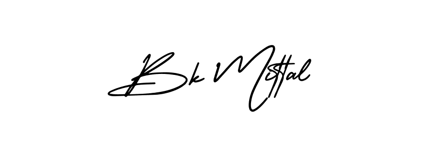 How to make Bk Mittal signature? AmerikaSignatureDemo-Regular is a professional autograph style. Create handwritten signature for Bk Mittal name. Bk Mittal signature style 3 images and pictures png