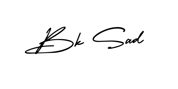Make a beautiful signature design for name Bk Sad. With this signature (AmerikaSignatureDemo-Regular) style, you can create a handwritten signature for free. Bk Sad signature style 3 images and pictures png