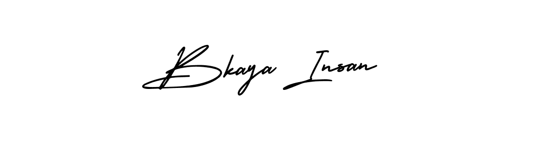 How to make Bkaya Insan signature? AmerikaSignatureDemo-Regular is a professional autograph style. Create handwritten signature for Bkaya Insan name. Bkaya Insan signature style 3 images and pictures png