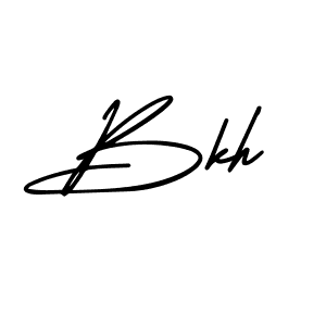 Create a beautiful signature design for name Bkh. With this signature (AmerikaSignatureDemo-Regular) fonts, you can make a handwritten signature for free. Bkh signature style 3 images and pictures png