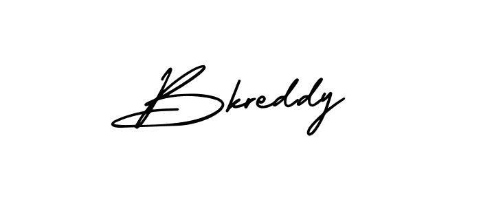 Design your own signature with our free online signature maker. With this signature software, you can create a handwritten (AmerikaSignatureDemo-Regular) signature for name Bkreddy. Bkreddy signature style 3 images and pictures png