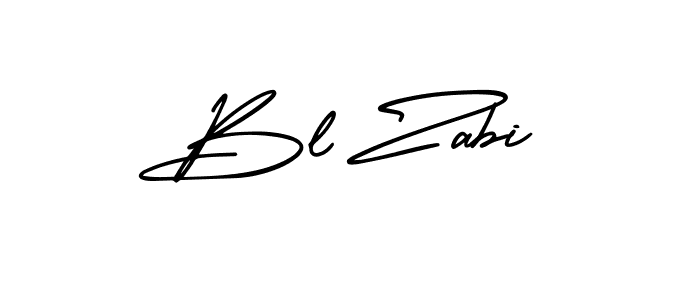 Check out images of Autograph of Bl Zabi name. Actor Bl Zabi Signature Style. AmerikaSignatureDemo-Regular is a professional sign style online. Bl Zabi signature style 3 images and pictures png