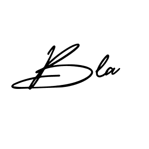 You should practise on your own different ways (AmerikaSignatureDemo-Regular) to write your name (Bla) in signature. don't let someone else do it for you. Bla signature style 3 images and pictures png