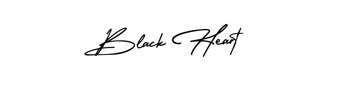 You should practise on your own different ways (AmerikaSignatureDemo-Regular) to write your name (Black Heart) in signature. don't let someone else do it for you. Black Heart signature style 3 images and pictures png
