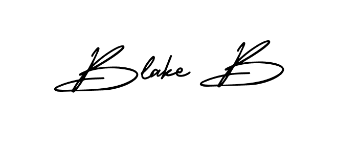Best and Professional Signature Style for Blake B. AmerikaSignatureDemo-Regular Best Signature Style Collection. Blake B signature style 3 images and pictures png