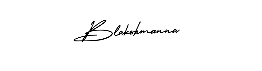 Create a beautiful signature design for name Blakshmanna. With this signature (AmerikaSignatureDemo-Regular) fonts, you can make a handwritten signature for free. Blakshmanna signature style 3 images and pictures png