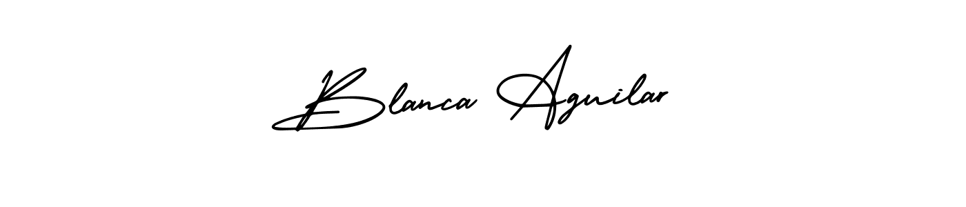 Best and Professional Signature Style for Blanca Aguilar. AmerikaSignatureDemo-Regular Best Signature Style Collection. Blanca Aguilar signature style 3 images and pictures png