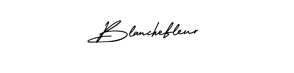 It looks lik you need a new signature style for name Blanchefleur. Design unique handwritten (AmerikaSignatureDemo-Regular) signature with our free signature maker in just a few clicks. Blanchefleur signature style 3 images and pictures png