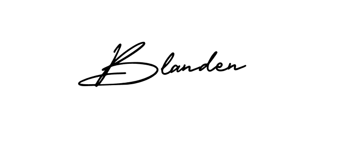 How to Draw Blanden signature style? AmerikaSignatureDemo-Regular is a latest design signature styles for name Blanden. Blanden signature style 3 images and pictures png