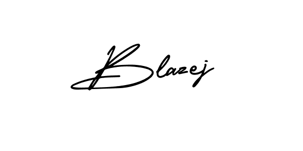 How to make Blazej signature? AmerikaSignatureDemo-Regular is a professional autograph style. Create handwritten signature for Blazej name. Blazej signature style 3 images and pictures png