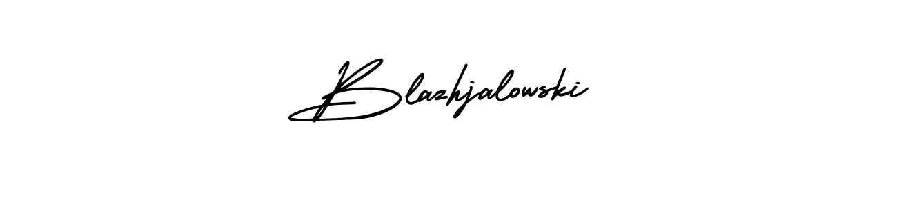 Use a signature maker to create a handwritten signature online. With this signature software, you can design (AmerikaSignatureDemo-Regular) your own signature for name Blazhjalowski. Blazhjalowski signature style 3 images and pictures png