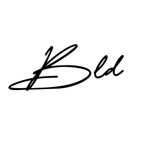 How to make Bld name signature. Use AmerikaSignatureDemo-Regular style for creating short signs online. This is the latest handwritten sign. Bld signature style 3 images and pictures png