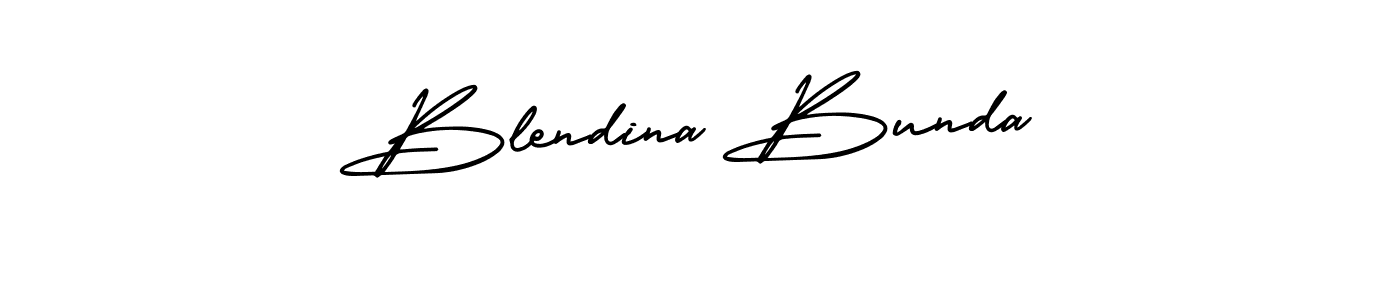 Similarly AmerikaSignatureDemo-Regular is the best handwritten signature design. Signature creator online .You can use it as an online autograph creator for name Blendina Bunda. Blendina Bunda signature style 3 images and pictures png