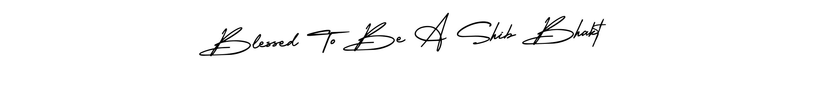 Similarly AmerikaSignatureDemo-Regular is the best handwritten signature design. Signature creator online .You can use it as an online autograph creator for name Blessed To Be A Shib Bhakt. Blessed To Be A Shib Bhakt signature style 3 images and pictures png