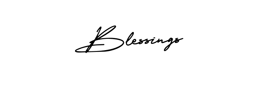 Also we have Blessings name is the best signature style. Create professional handwritten signature collection using AmerikaSignatureDemo-Regular autograph style. Blessings signature style 3 images and pictures png