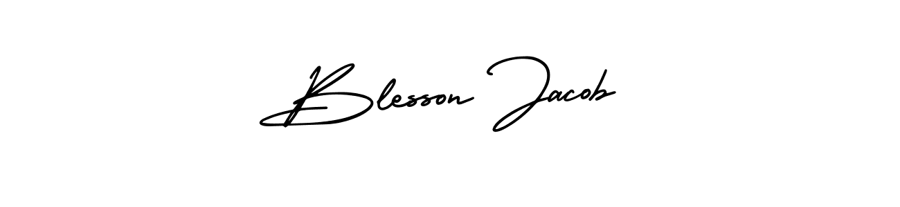 Make a beautiful signature design for name Blesson Jacob. Use this online signature maker to create a handwritten signature for free. Blesson Jacob signature style 3 images and pictures png