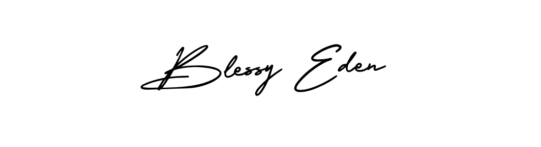 Best and Professional Signature Style for Blessy Eden. AmerikaSignatureDemo-Regular Best Signature Style Collection. Blessy Eden signature style 3 images and pictures png