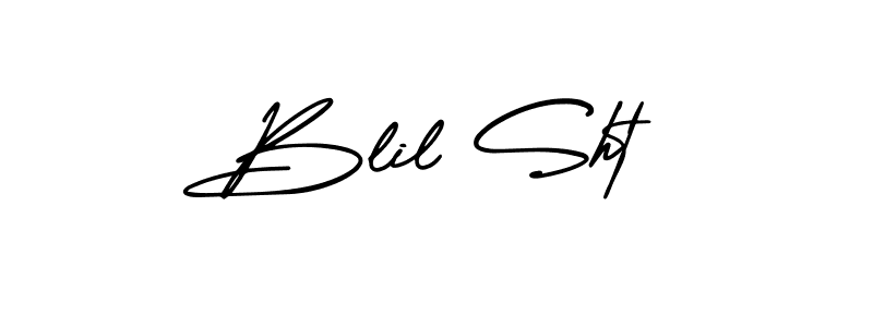 Make a beautiful signature design for name Blil Sht. With this signature (AmerikaSignatureDemo-Regular) style, you can create a handwritten signature for free. Blil Sht signature style 3 images and pictures png