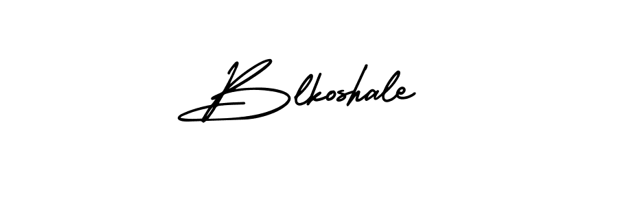 How to make Blkoshale signature? AmerikaSignatureDemo-Regular is a professional autograph style. Create handwritten signature for Blkoshale name. Blkoshale signature style 3 images and pictures png