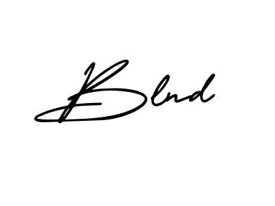 Make a beautiful signature design for name Blnd. With this signature (AmerikaSignatureDemo-Regular) style, you can create a handwritten signature for free. Blnd signature style 3 images and pictures png