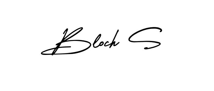 How to Draw Bloch S signature style? AmerikaSignatureDemo-Regular is a latest design signature styles for name Bloch S. Bloch S signature style 3 images and pictures png