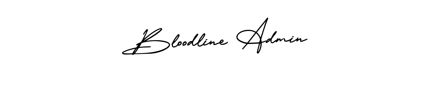 Create a beautiful signature design for name Bloodline Admin. With this signature (AmerikaSignatureDemo-Regular) fonts, you can make a handwritten signature for free. Bloodline Admin signature style 3 images and pictures png