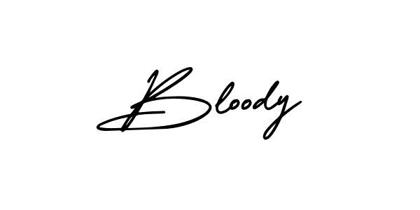 Also we have Bloody name is the best signature style. Create professional handwritten signature collection using AmerikaSignatureDemo-Regular autograph style. Bloody signature style 3 images and pictures png