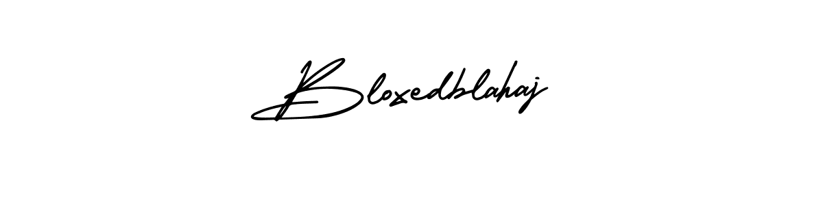 How to make Bloxedblahaj signature? AmerikaSignatureDemo-Regular is a professional autograph style. Create handwritten signature for Bloxedblahaj name. Bloxedblahaj signature style 3 images and pictures png