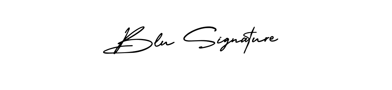 Make a beautiful signature design for name Blu Signature. With this signature (AmerikaSignatureDemo-Regular) style, you can create a handwritten signature for free. Blu Signature signature style 3 images and pictures png