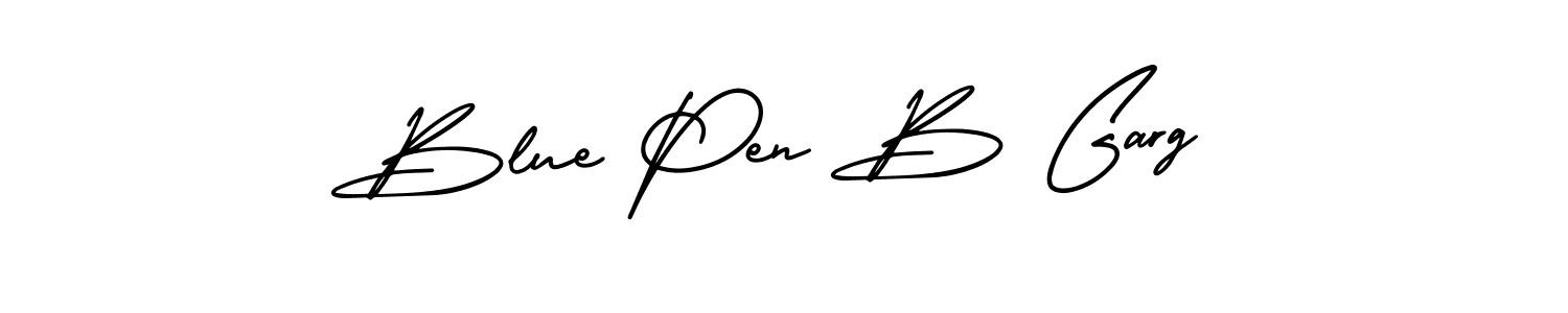 Design your own signature with our free online signature maker. With this signature software, you can create a handwritten (AmerikaSignatureDemo-Regular) signature for name Blue Pen B Garg. Blue Pen B Garg signature style 3 images and pictures png