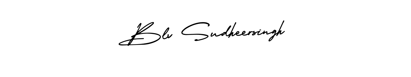 Design your own signature with our free online signature maker. With this signature software, you can create a handwritten (AmerikaSignatureDemo-Regular) signature for name Blv Sudheersingh. Blv Sudheersingh signature style 3 images and pictures png