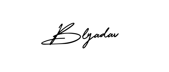 Make a beautiful signature design for name Blyadav. Use this online signature maker to create a handwritten signature for free. Blyadav signature style 3 images and pictures png