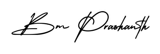 If you are searching for the best signature style for your name Bm Prashanth, here we have designed multiple signature styles using AmerikaSignatureDemo-Regular. Bm Prashanth signature style 3 images and pictures png