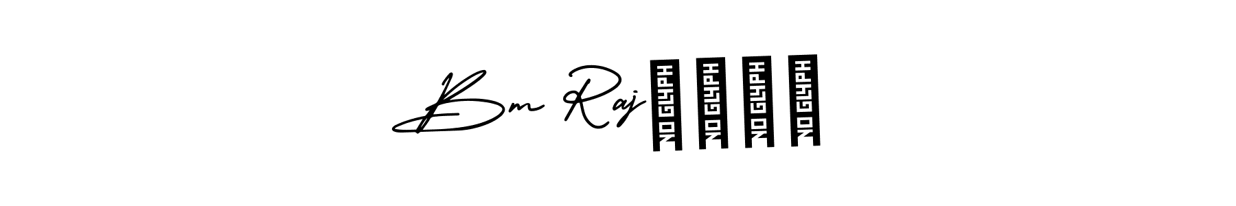 Bm Rajगुरे stylish signature style. Best Handwritten Sign (AmerikaSignatureDemo-Regular) for my name. Handwritten Signature Collection Ideas for my name Bm Rajगुरे. Bm Rajगुरे signature style 3 images and pictures png