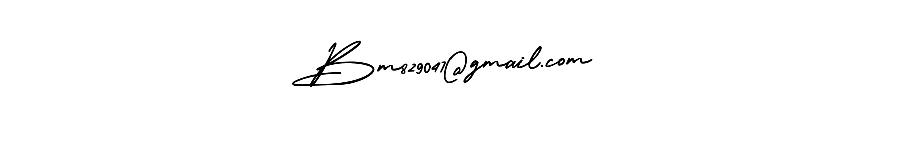 How to make Bm829047@gmail.com name signature. Use AmerikaSignatureDemo-Regular style for creating short signs online. This is the latest handwritten sign. Bm829047@gmail.com signature style 3 images and pictures png