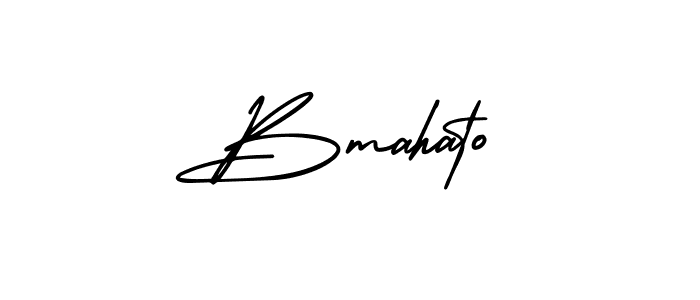 How to Draw Bmahato signature style? AmerikaSignatureDemo-Regular is a latest design signature styles for name Bmahato. Bmahato signature style 3 images and pictures png