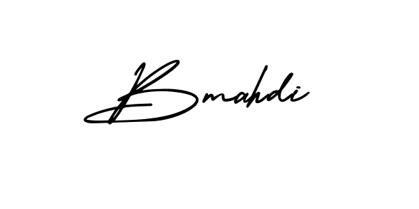 Make a beautiful signature design for name Bmahdi. With this signature (AmerikaSignatureDemo-Regular) style, you can create a handwritten signature for free. Bmahdi signature style 3 images and pictures png