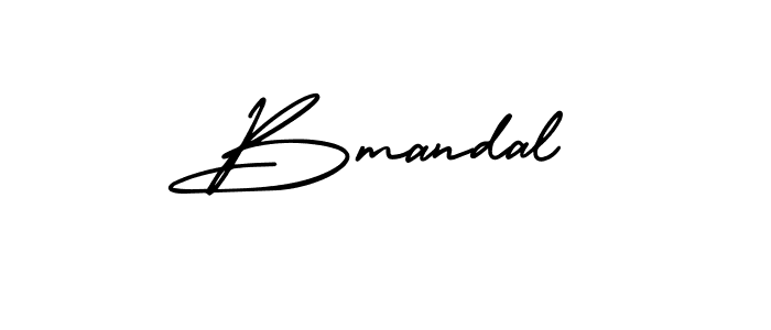 Bmandal stylish signature style. Best Handwritten Sign (AmerikaSignatureDemo-Regular) for my name. Handwritten Signature Collection Ideas for my name Bmandal. Bmandal signature style 3 images and pictures png