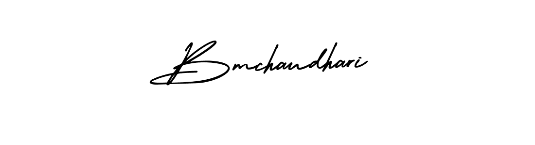 Design your own signature with our free online signature maker. With this signature software, you can create a handwritten (AmerikaSignatureDemo-Regular) signature for name Bmchaudhari. Bmchaudhari signature style 3 images and pictures png