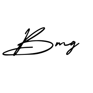 Create a beautiful signature design for name Bmg. With this signature (AmerikaSignatureDemo-Regular) fonts, you can make a handwritten signature for free. Bmg signature style 3 images and pictures png