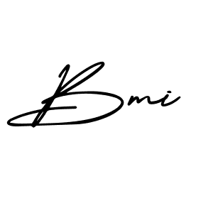 Use a signature maker to create a handwritten signature online. With this signature software, you can design (AmerikaSignatureDemo-Regular) your own signature for name Bmi. Bmi signature style 3 images and pictures png