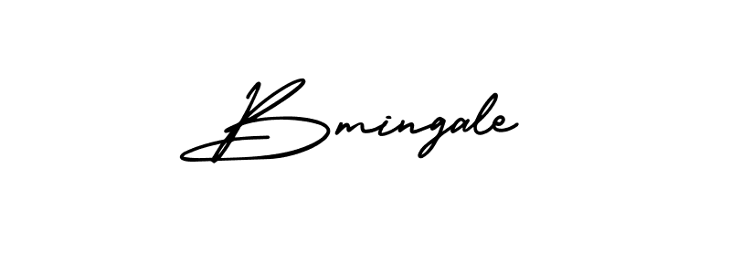 It looks lik you need a new signature style for name Bmingale. Design unique handwritten (AmerikaSignatureDemo-Regular) signature with our free signature maker in just a few clicks. Bmingale signature style 3 images and pictures png