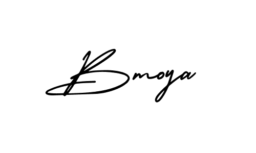 It looks lik you need a new signature style for name Bmoya. Design unique handwritten (AmerikaSignatureDemo-Regular) signature with our free signature maker in just a few clicks. Bmoya signature style 3 images and pictures png
