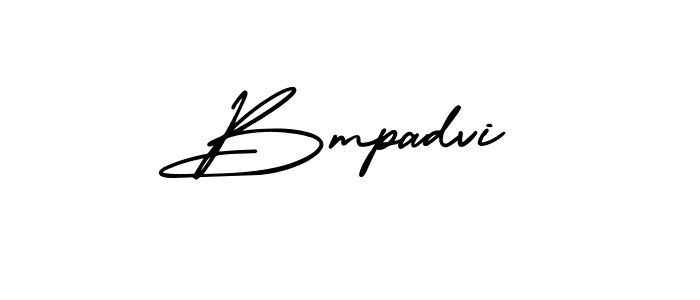 Use a signature maker to create a handwritten signature online. With this signature software, you can design (AmerikaSignatureDemo-Regular) your own signature for name Bmpadvi. Bmpadvi signature style 3 images and pictures png