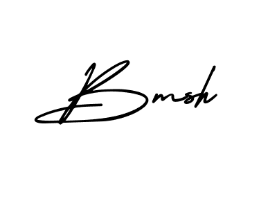 Use a signature maker to create a handwritten signature online. With this signature software, you can design (AmerikaSignatureDemo-Regular) your own signature for name Bmsh. Bmsh signature style 3 images and pictures png