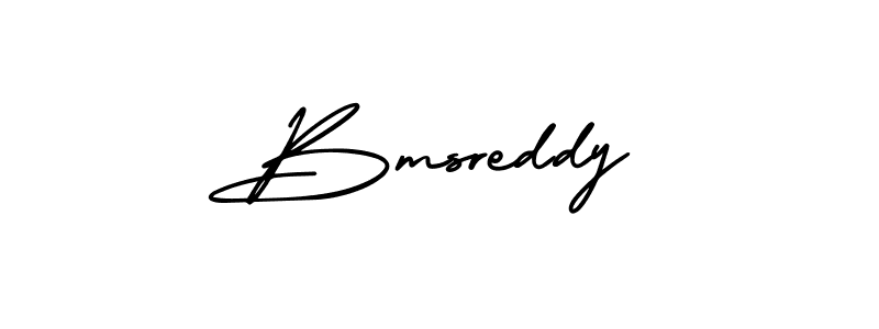 Create a beautiful signature design for name Bmsreddy. With this signature (AmerikaSignatureDemo-Regular) fonts, you can make a handwritten signature for free. Bmsreddy signature style 3 images and pictures png