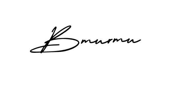 How to make Bmurmu name signature. Use AmerikaSignatureDemo-Regular style for creating short signs online. This is the latest handwritten sign. Bmurmu signature style 3 images and pictures png